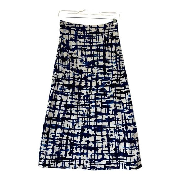 Jason Wu Collective Printed Midi Satin Slip Skirt Women’s sz 2 Professional Work - Picture 11 of 11